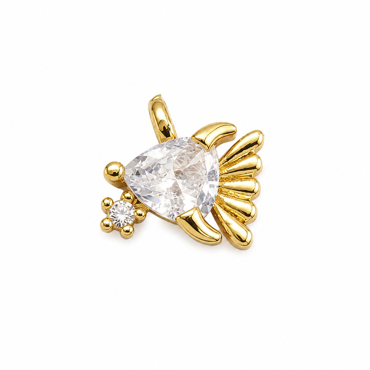Fish - sparkle mini charm