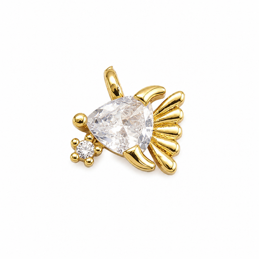Fish - sparkle mini charm