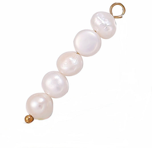 Pearl stacked Charm