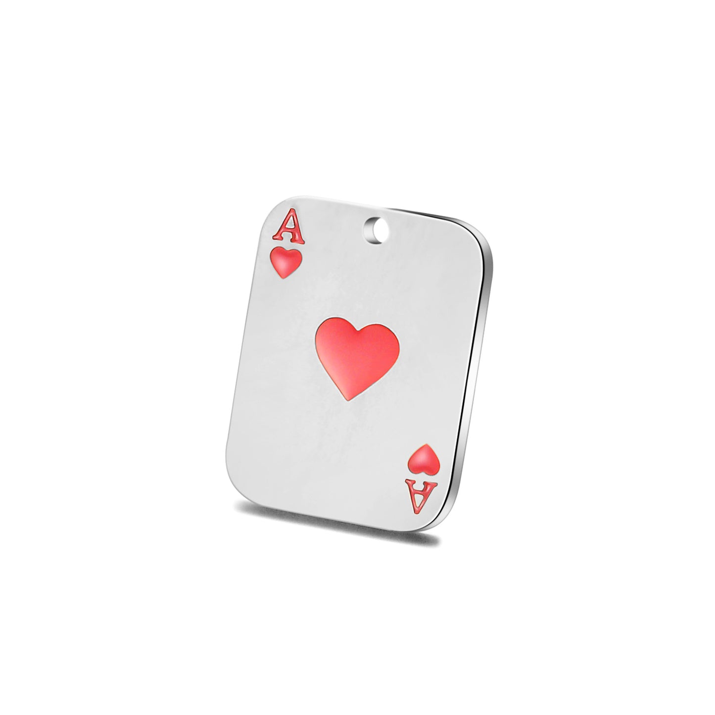 Ace of hearts large charm