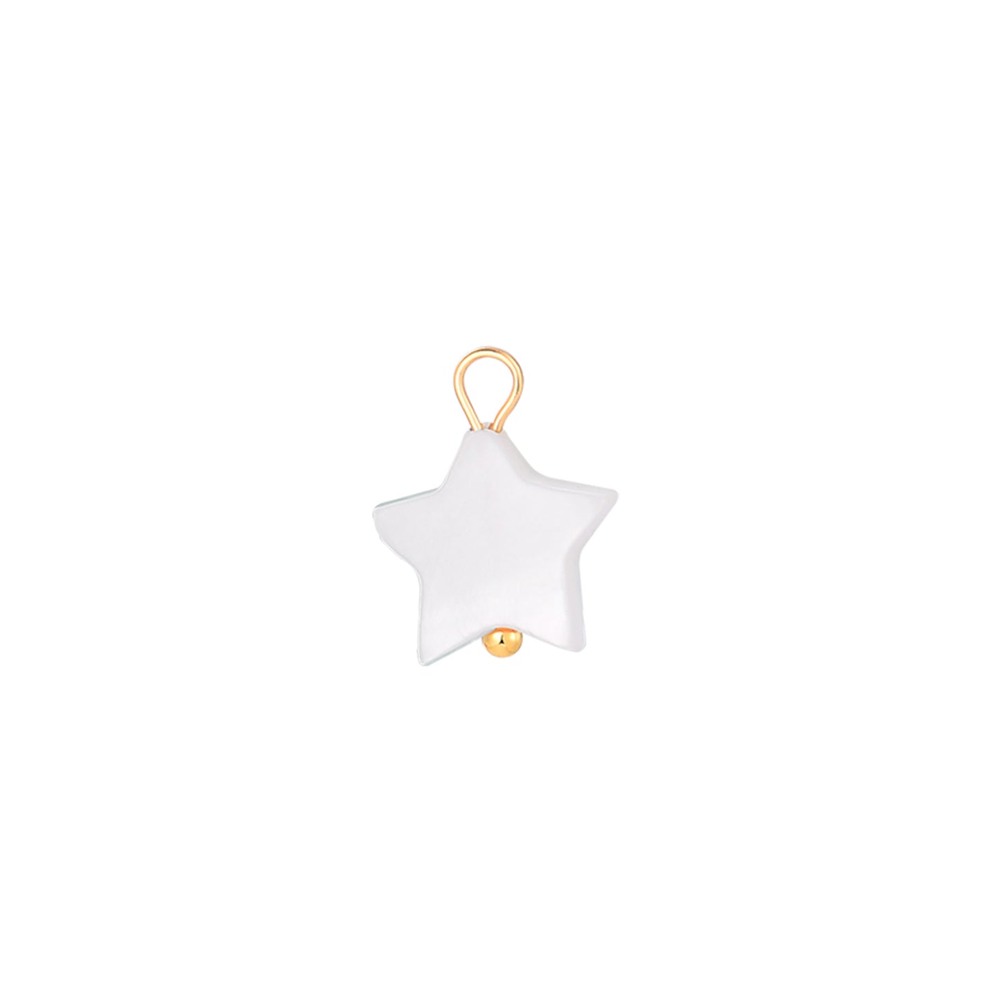 Star mini white Charm