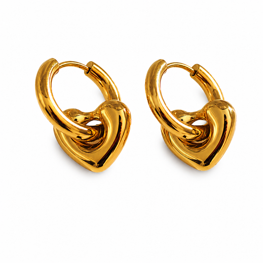 Heart lock Earrings