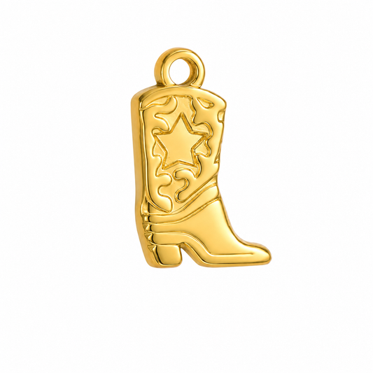 Cowboy boot star charm