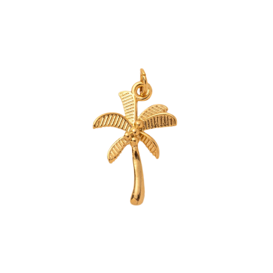 Palm Tree all gold Charm