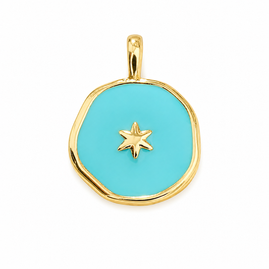 Blue star charm