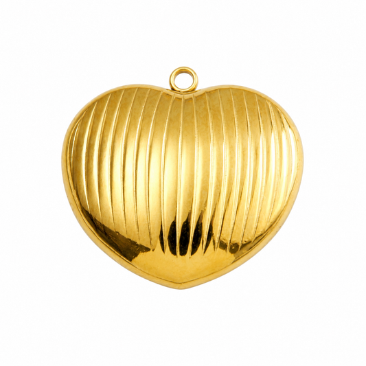 Heart pillow large charm