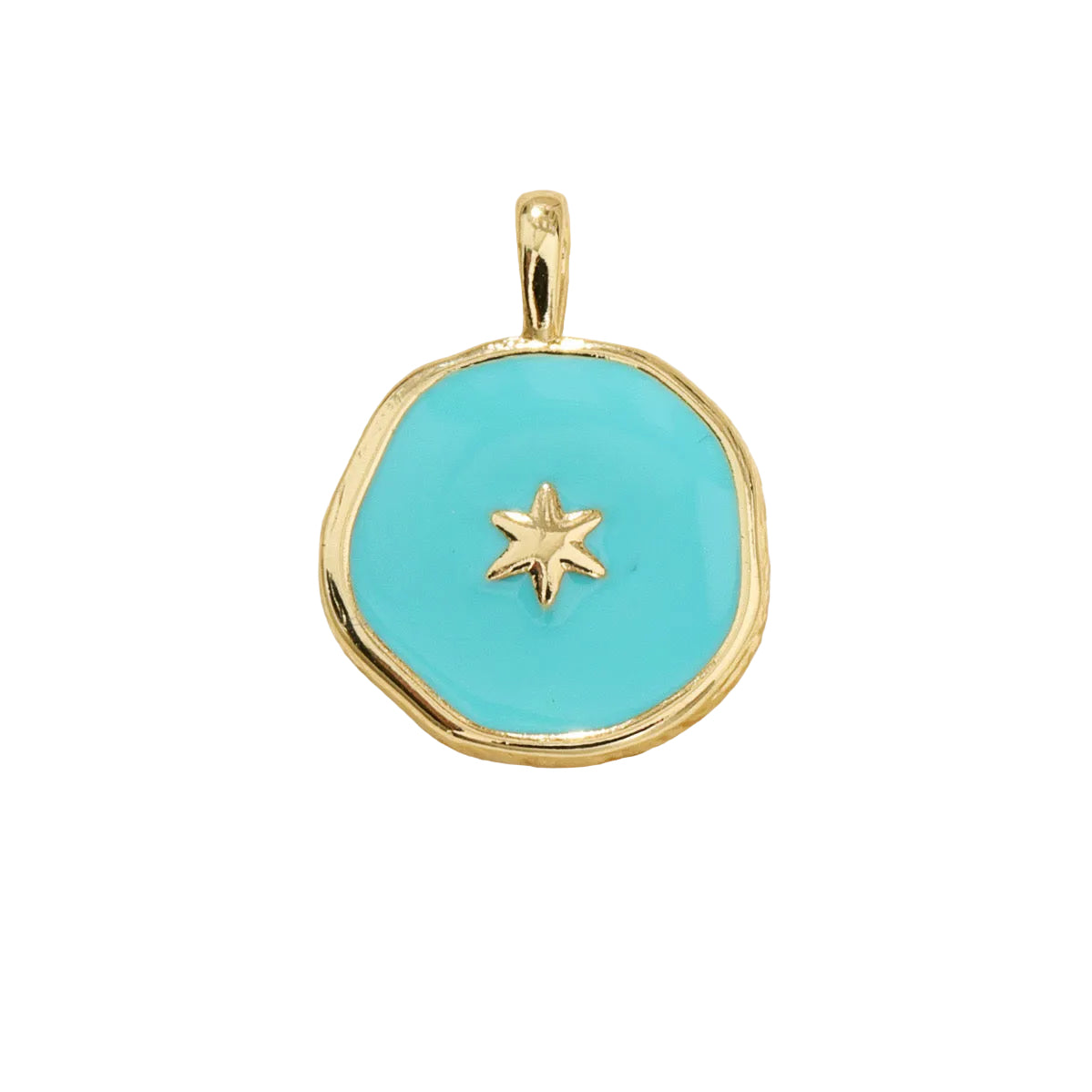 Star blue circular Charm