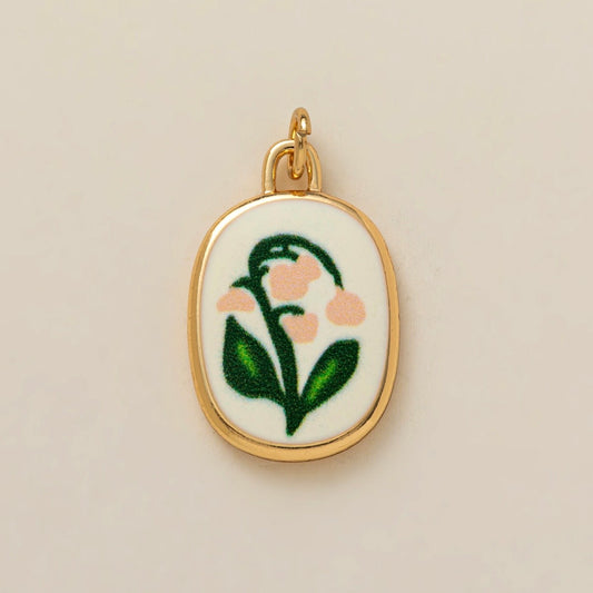Painted tulip charm