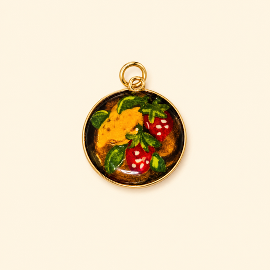 Painted fruit charm