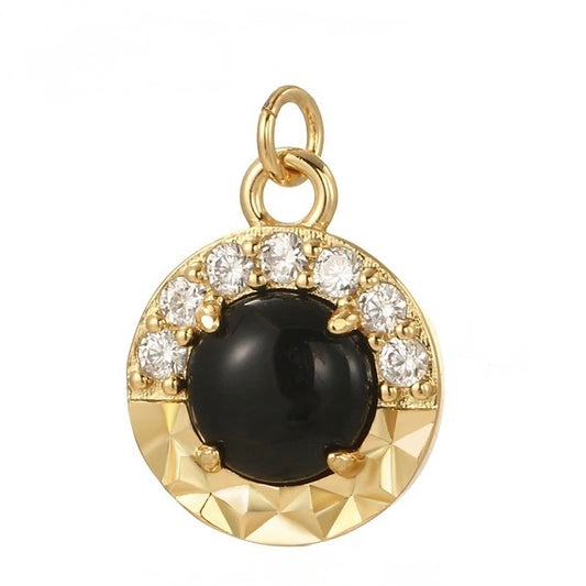 Black sparkle Charm