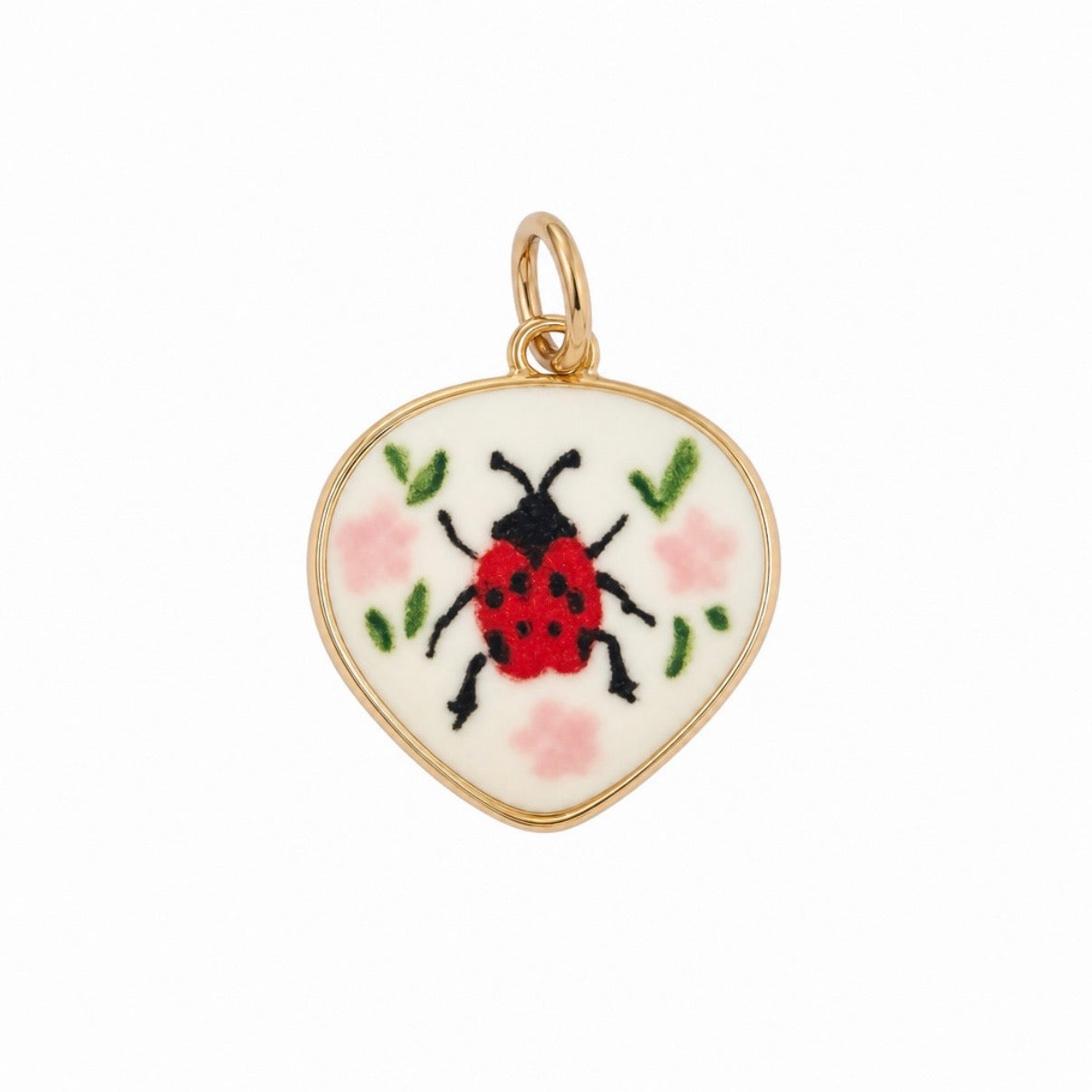 Painted ladybug charm