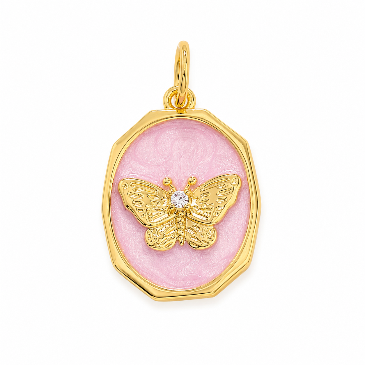Purple butterfly charm