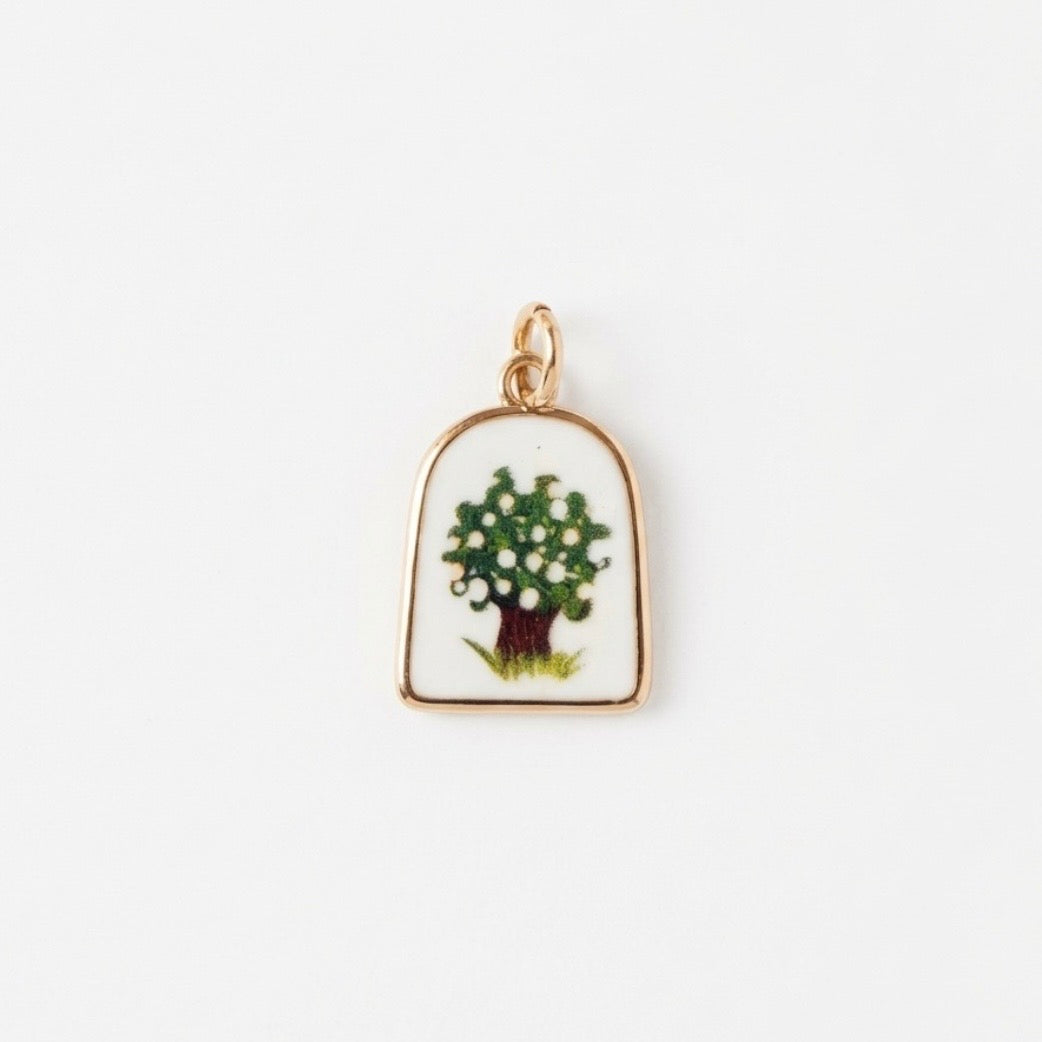 Painted tree charm